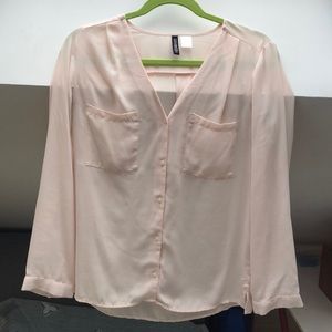 H&M flowy pink top